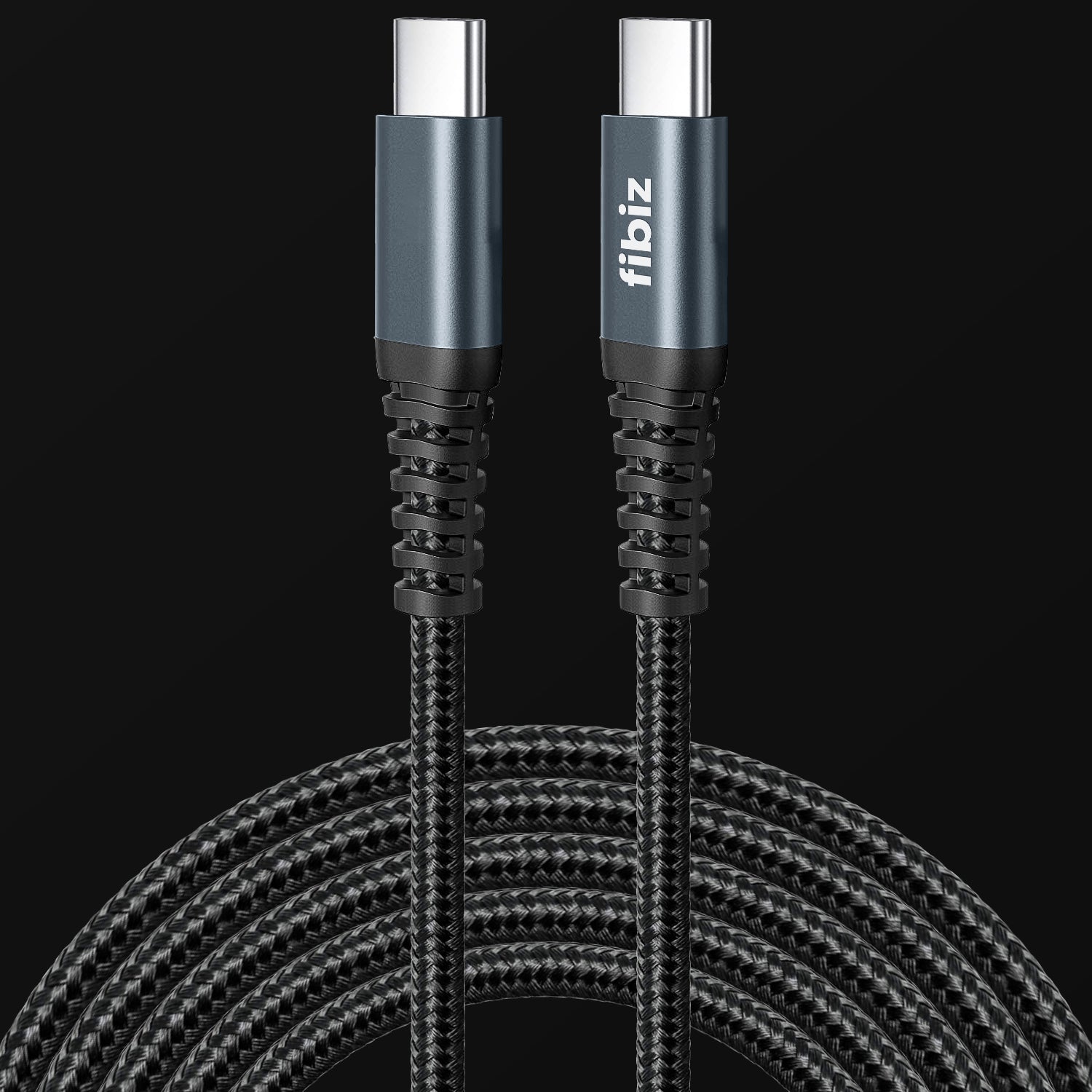 FIBIZ USB-C to USB-C Charging Cable – 2 m, 100 W (Single Pack)