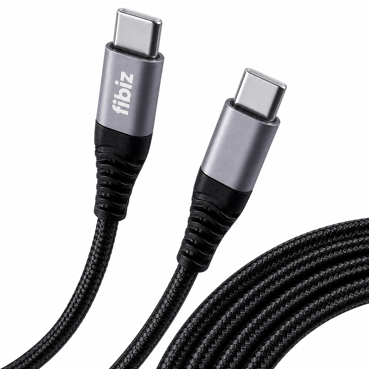 FIBIZ USB-C-auf-USB-C-Ladekabel – 2 m, 100 W (Einzelpackung)